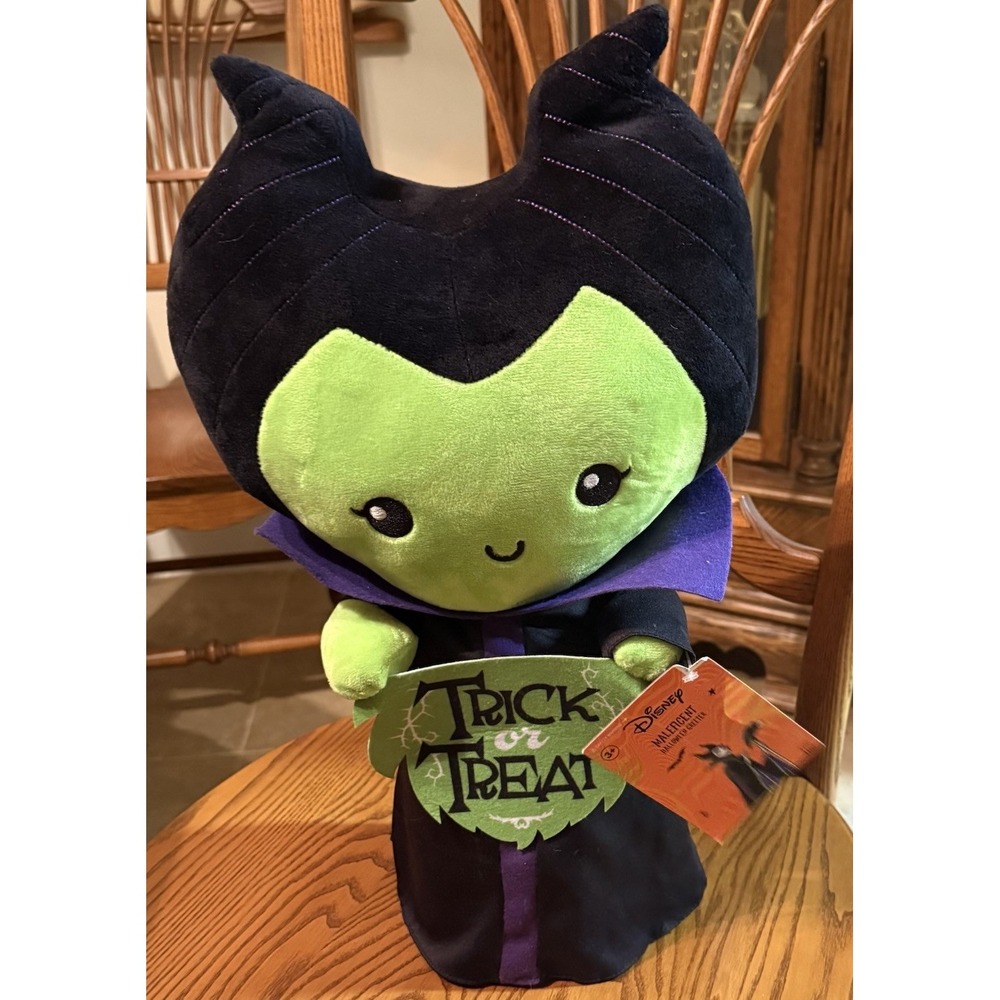 Disney Villains Maleficent 19" Plush Halloween Porch Greeter Decoration NWT